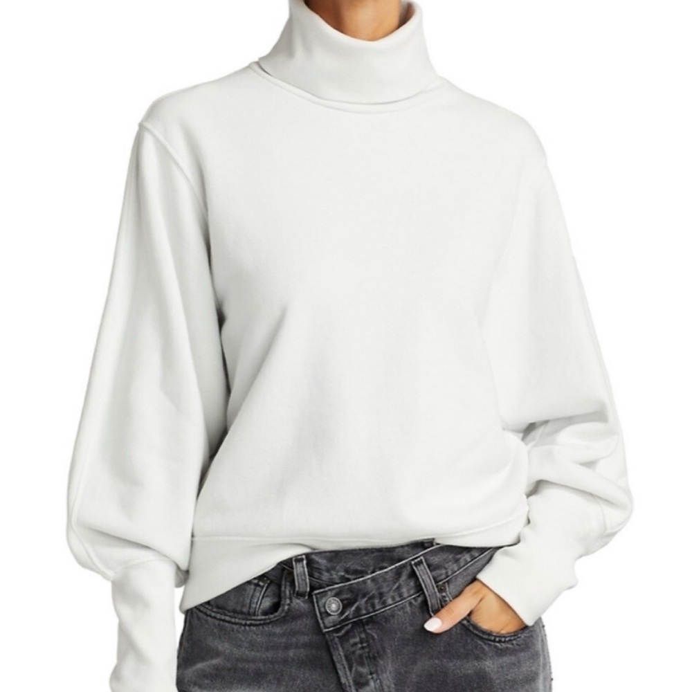 AGOLDE Extended Rib Turtleneck “Paper Mache” Sweater Pullover Size‎ Medium